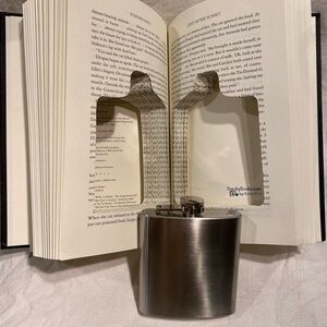 Sneaky Book with Hidden Stainless Steel Flask - Stephen King